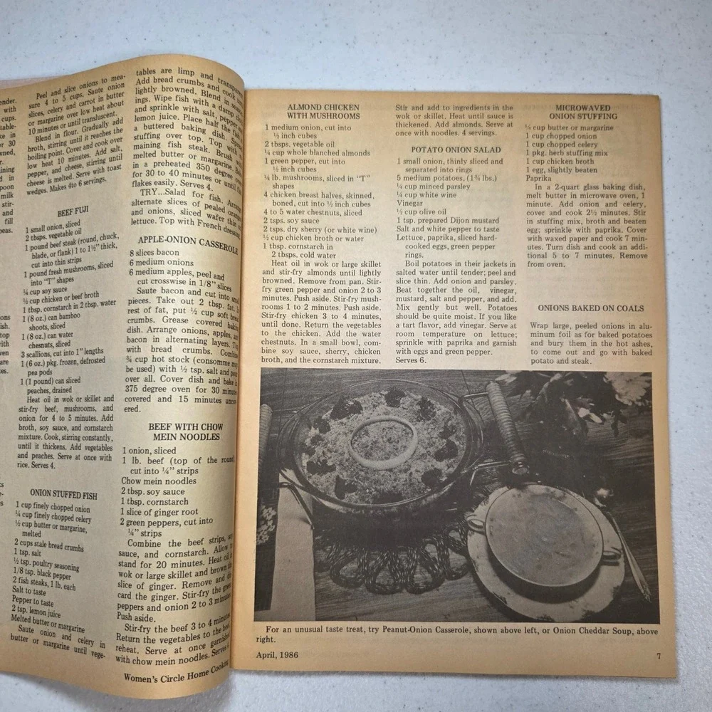 Home Cooking‎ Womens Circle April 1986 Recipes Magazine 210 Recipes Vintage